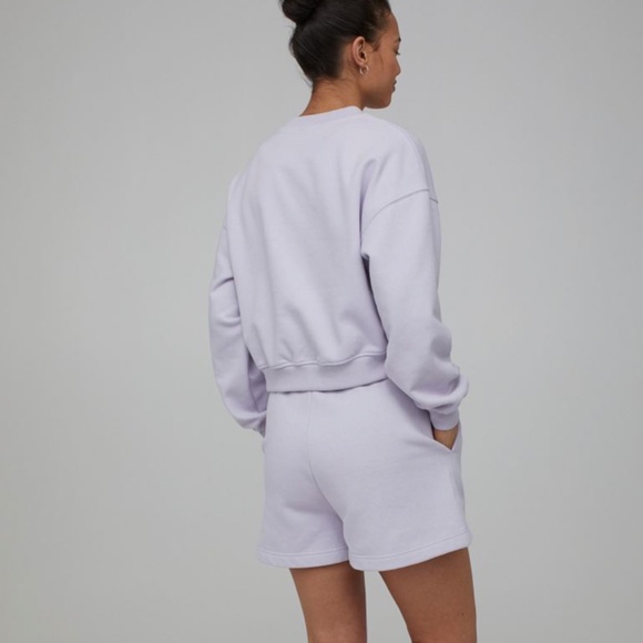 Light Purple Sweatshirt and Sweatshorts set - Picture 2 of 7